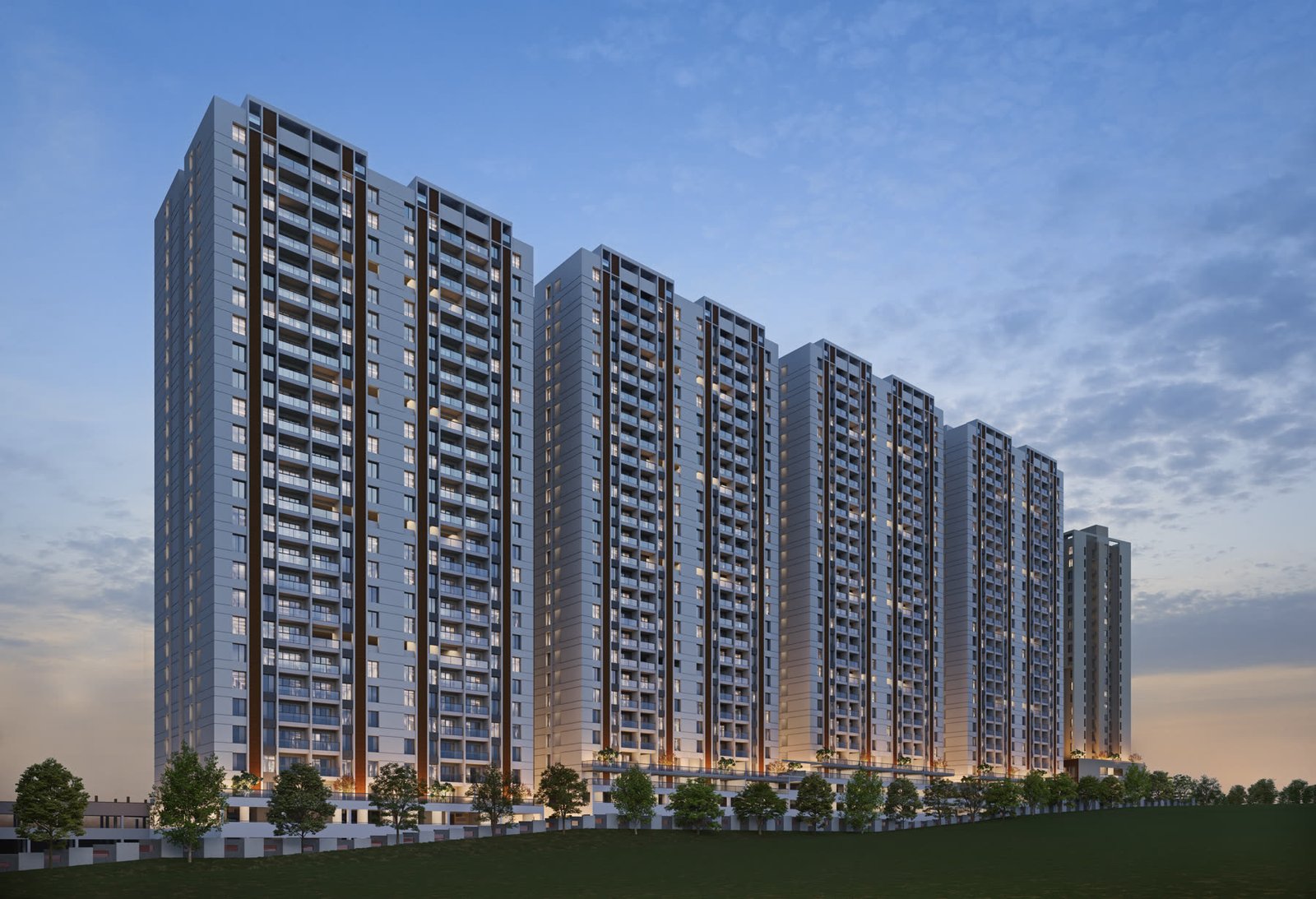 Majestique Towers — Kharadi Pune Skyline